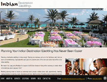 Tablet Screenshot of indiandestinationwedding.com